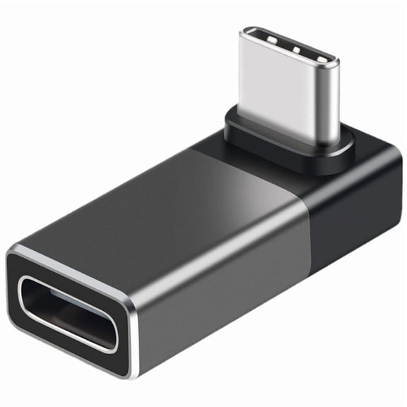 USB 4.0 PD 240W 8K 60Hz Charger Connector 40Gbps High Speed USB C 90 Degree Male to Female Adapter for Laptop Tablet