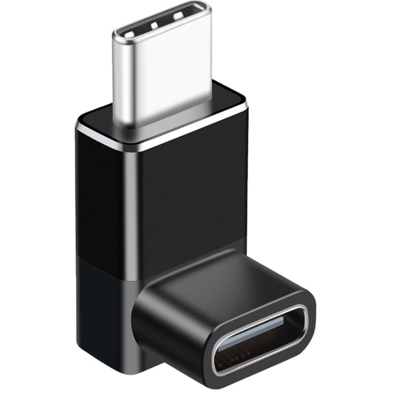 USB 4.0 PD 240W 8K 60Hz Charger Connector 40Gbps High Speed USB C 90 Degree Male to Female Adapter for Laptop Tablet