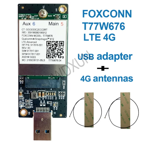 USB 4G LTE Module lt4220 X12 LTE T77W676 917817-100 4G M.2 450Mbps Modem For Elite X21013 G3 EliteBook X360 1030 G3