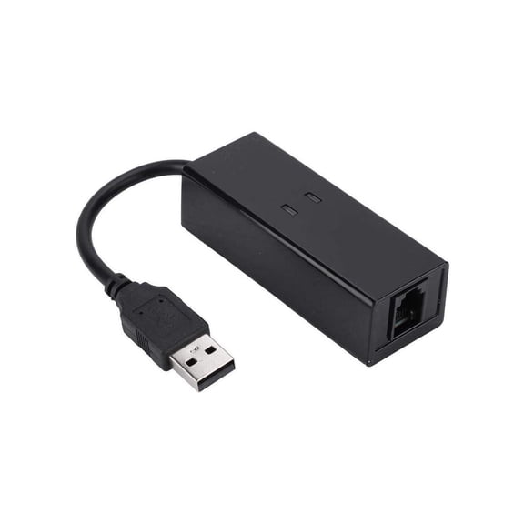 USB 56K External Dial Up Voice Fax Data Modem Fit for Win7 Win8 Win10 XP Supports V.92 protocols and Features 56K Download speeds, 48K Data Upload and 14.4 Kbps fax Mode