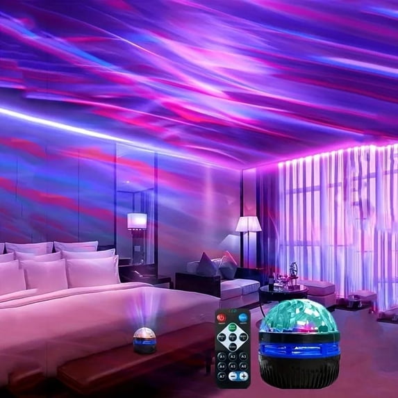 USB 5V Galaxy Aurora Projector Light RGB Auto Rotating Night Lamp with ...