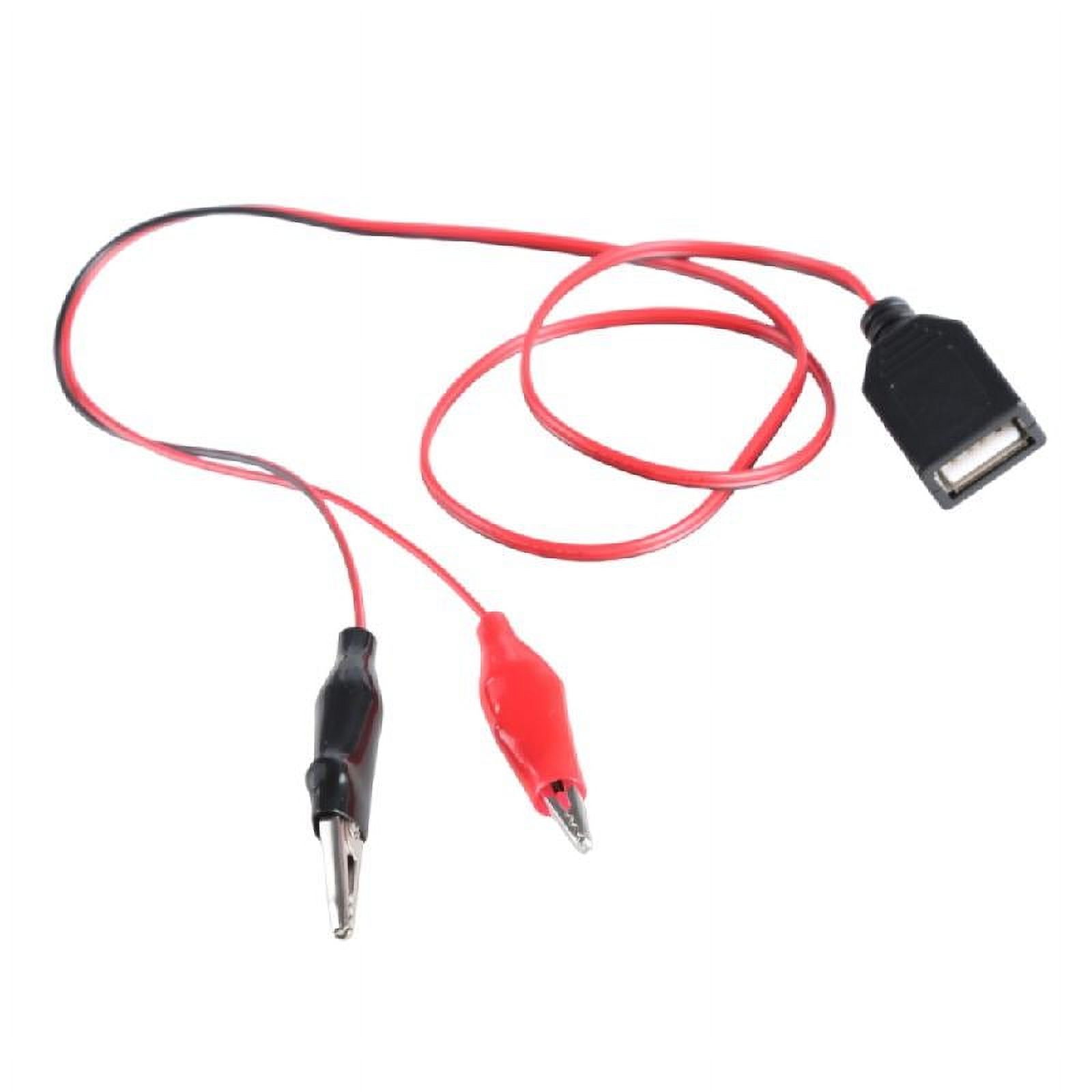 USB 5V Power Supply Cord With 2 Clips Test Cable 60cm Supports Up To 5V ...