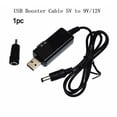 thumbnail image 1 of USB 5V To 9V 12V Boost Step Up Power Supply Cable With1 Adapter DC5.5mm 3.5mm, 1 of 10