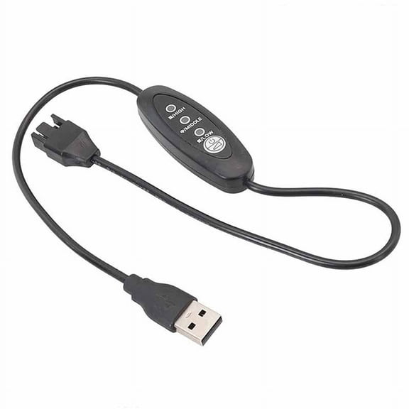 USB 5V to 12V Boost Fan Cable Adjustable USB to 4 Pin Fan Cable 3 Gears Adjustable Speeds0k467