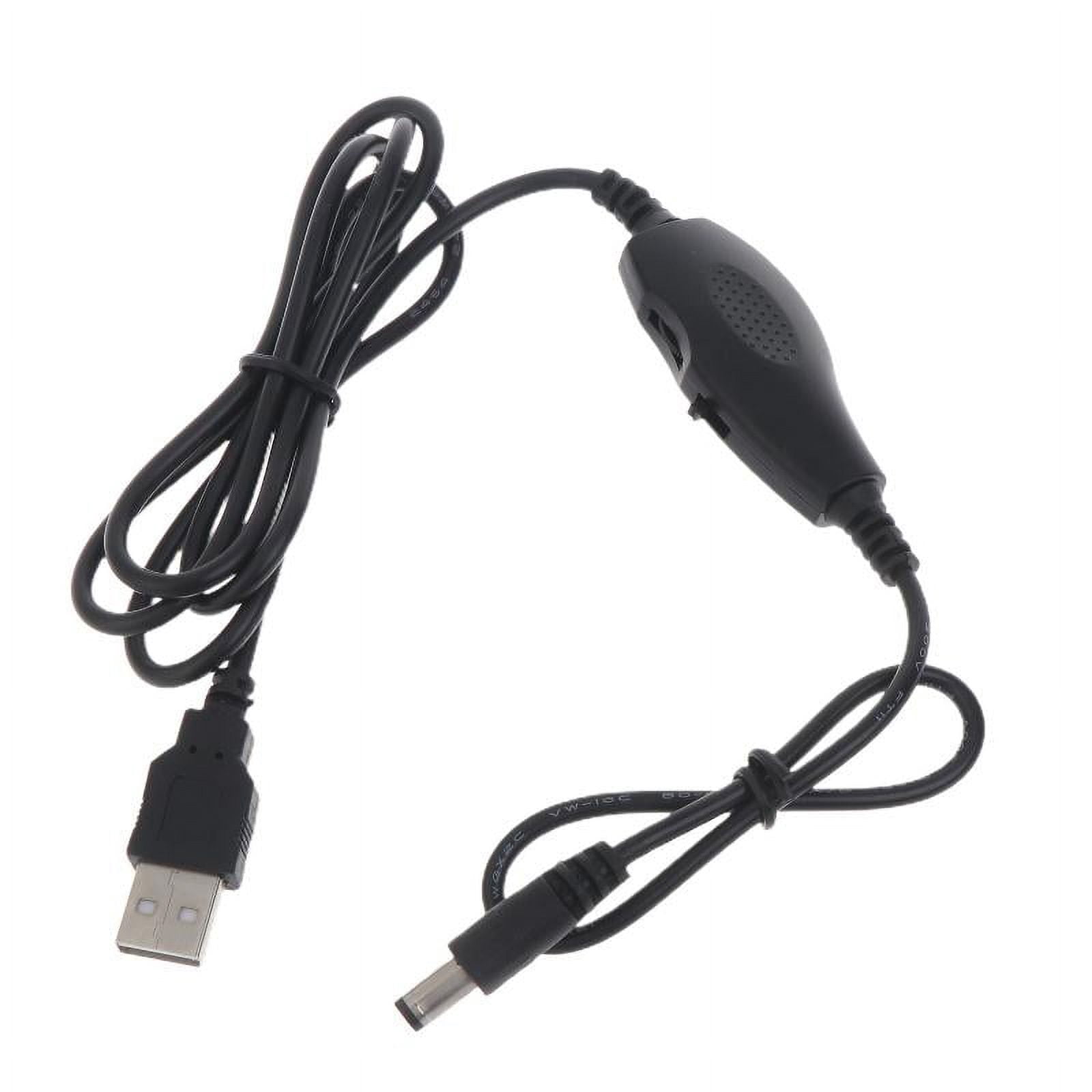 USB 5V to 9V 12V 0.5A 5.5x2.1mm ON OFF Switch Cable for Speakers/Router ...