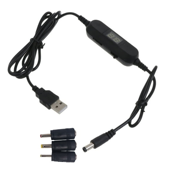 USB 5V to DC1.5V-12V 2.5mm/3.5mm/4.0mm/5.5mm Step Up Converters with 3 Connectors