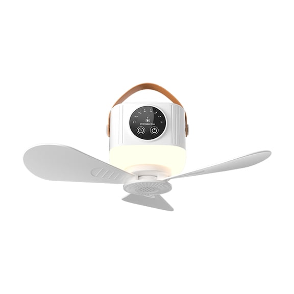 USB 5V2A Ceiling Fan Light Quiet For Outdoor Camping And Indoor Use with Remote