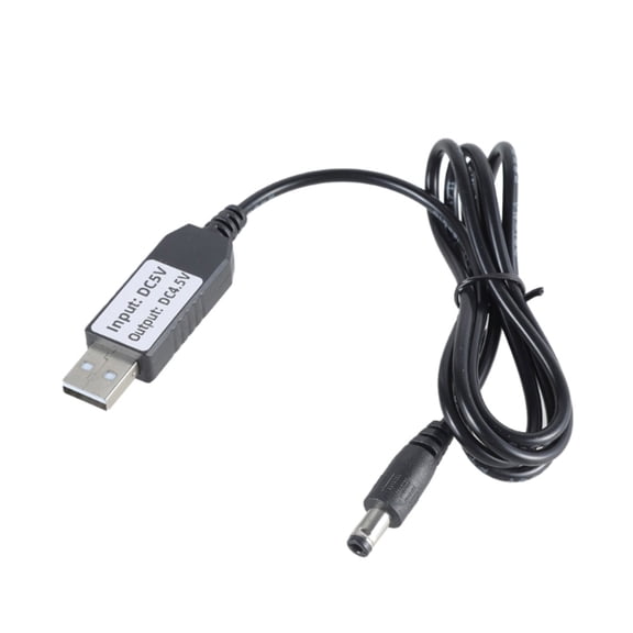 USB 5V2A to 4.5V DC5.5x2.1mm Power Cable for Battery Operated Electronics 5.5x2.1mm Power Supply Cord