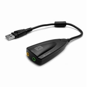 USB 7.1 Sound Card With Cable For Karaoke Gaming And Recording 5HV2 Model