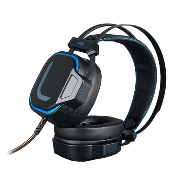 USB 7.1CH Over Ear Headsets Headphones with Vividly Lights Clear Sound and Ergonomic for Entertainment Office and Gaming