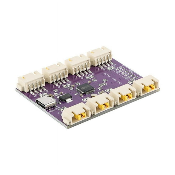 USB to 8 Channels Ways TTL Serial Port USB Type-C Interface 6Mbps High-Speed CH348 Chip Communication Conversion Module,1 x USB to 8 Ways TTL Serial module,