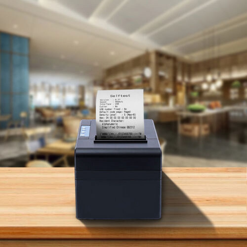 USB 80mm Thermal Receipt Printer with Auto Cutter Support Cash Drawer