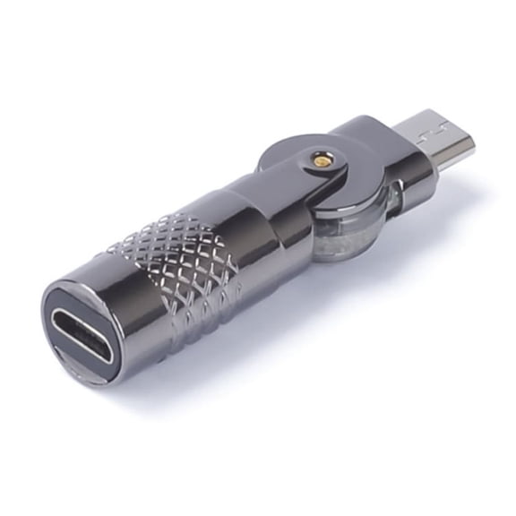 USB 90Degree Rotatable Adapter Connectors for Seamlessly Charging Experience on Multiple Gadgets Data Transmission