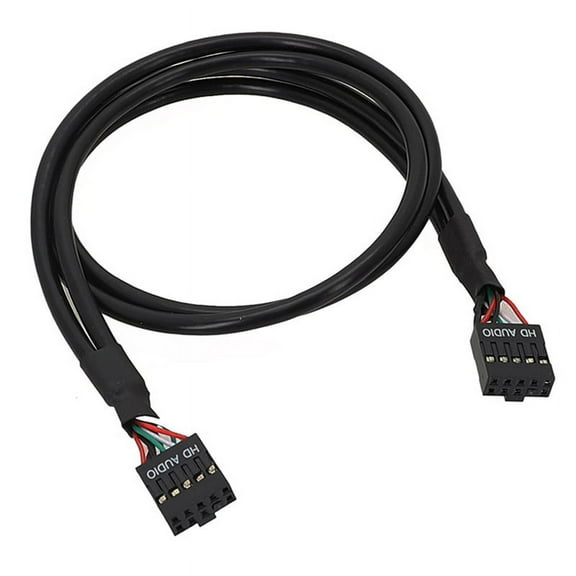 USB 9Pin Female to Female Adapter Cable USB2.0 9Pins Connection Cord Isolated Cord Computer Motherboard HD AUDIO Cable