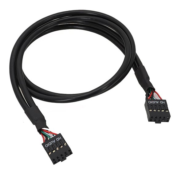 USB 9Pin Female to Female Adapter Cable USB2.0 9Pins Connection Cord Isolated Cord Computer Motherboard HD AUDIO Cable