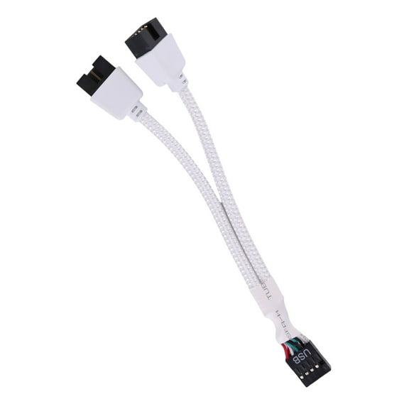 USB 9Pin Splitter Shielded USB 2.0 9Pins to Two 9 Pin Splitter Cable Reliable