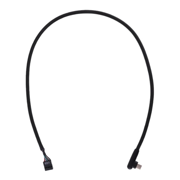 USB 9Pin to Type C Converter Adapter Data Cable Anti interference Improved Integrity 60CM Mesh Line