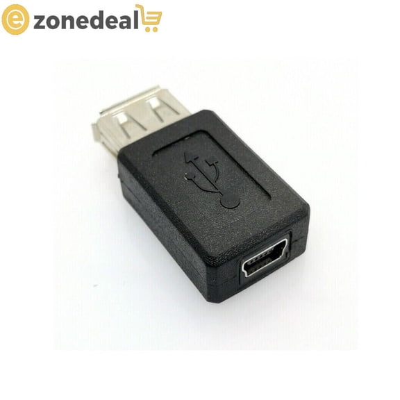 USB A Female to Micro USB B Female Cable, 5 Pin Adapter Extension Cord