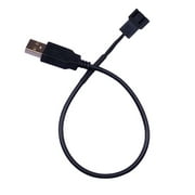 USB A Male to 2 Pin Case Fan Adapter Connector Cable for PC Desktop Computer