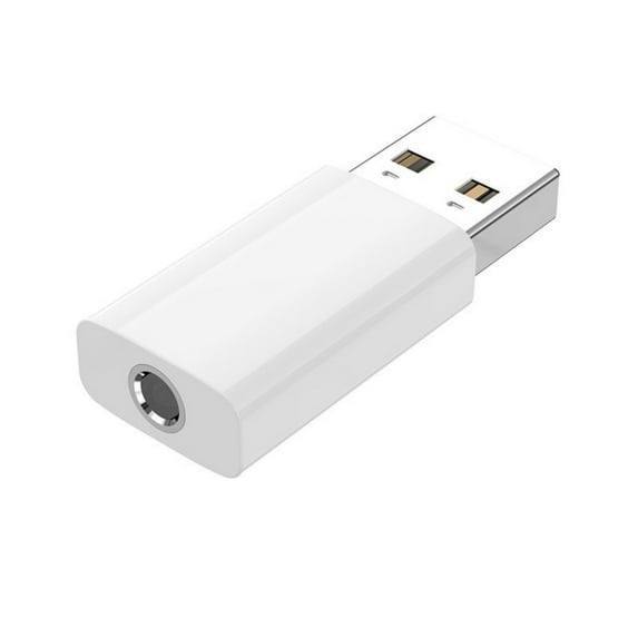 USB A Male to 3.5mm TRRS Female Adapter for Headphones and Microphones on Laptops Desktops Digital Audios Transmission