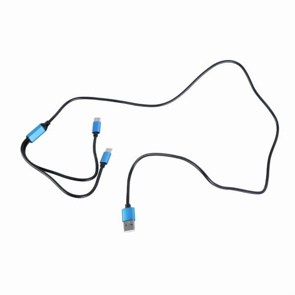 USB A To Double Type C Splitter Cable With 480Mbps Data Transfer And 80W Charging Port Supported Efficient Data Line