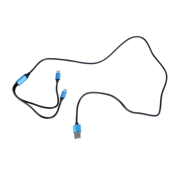 USB A To Double Type C Splitter Cable With 480Mbps Data Transfer And 80W Charging Port Supported Efficient Data Line