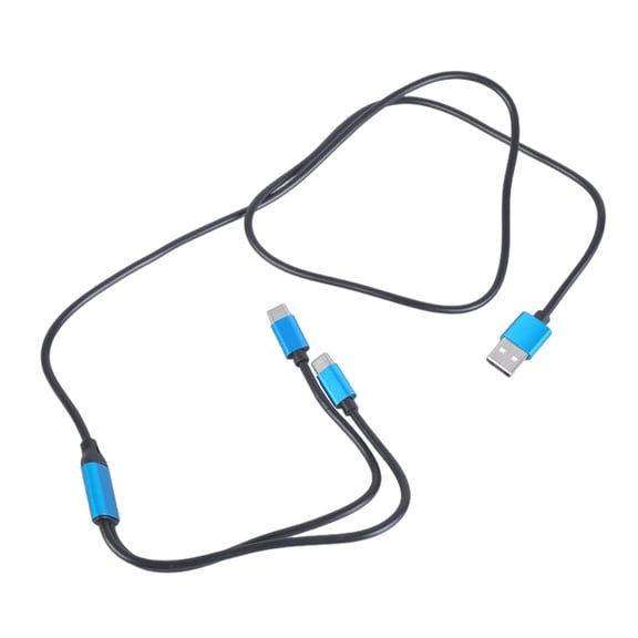 USB A To Double Type C Splitter Cable With 480Mbps Data Transfer And 80W Charging Port Supported Efficient Data Line