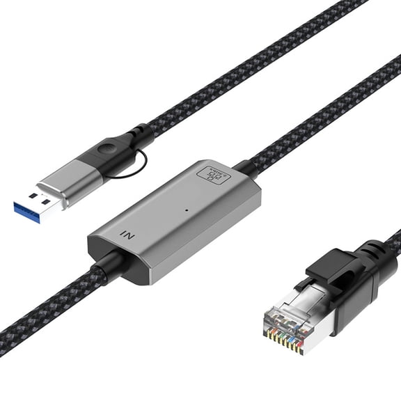 USB A Type C To RJ45 2.5G Ethernet Tool For Laptop Desktop Gaming And Video reiteration
