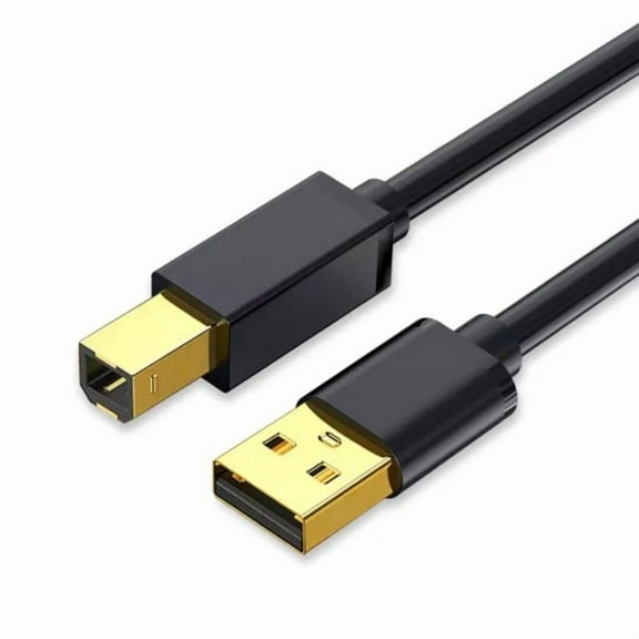 USB A to B Cable High Speed Printer Cord USB2.0 B Cable Compatible for HP Canon Brother and More Devices Connection