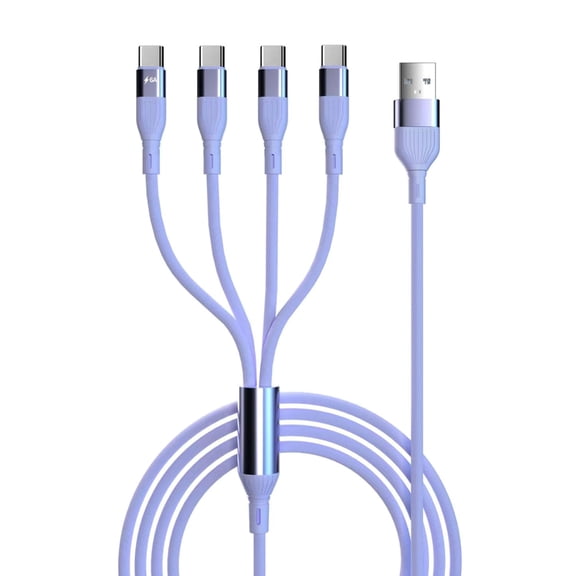 USB A to C Splitter Cable, USB A to 4 USB Type C Charing Cable Wire Cord for Phone Tablet Pad
