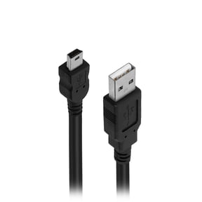USB A to Mini 5 Pin USB Male Cable | Durable High-Speed Data Transfer Cord for Digital Cameras, GPS, and Portable Devices - 6 FT