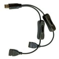 thumbnail image 1 of USB A to Two USB Female Extension Cable for Power and Data Transmission, 1 of 8