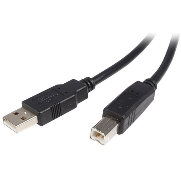 USB A to USB B Cable Startech USB2HAB1M Black