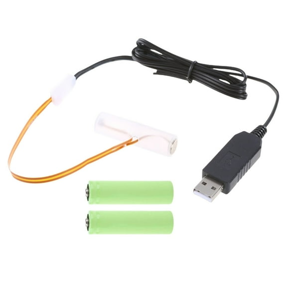 USB AA Battery Eliminators Replace 3Pcs 1.5V Batteries Power Supply Adapter