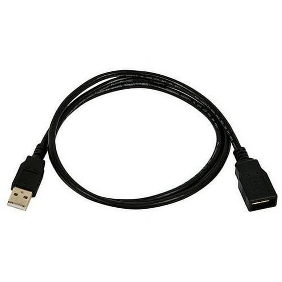 USB AA MF 6 6Ft Black USB2.0 Extension Cable AA Type M/F A Male to A ...