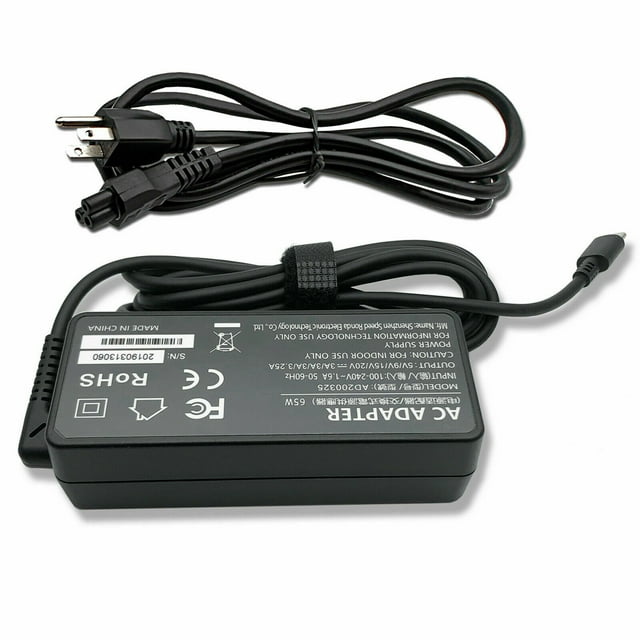 USBC AC Adapter Charger, 65W Suitable for Dell Latitude 5420, 5520