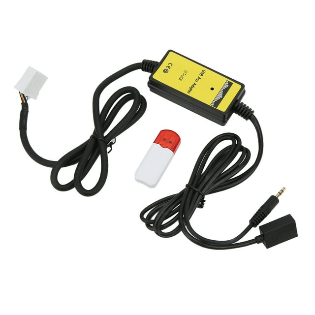 USB AUX CD Changer for Cars, Stable Connection Quality ABS Material for Uninterrupted Music Listening on Your Journey