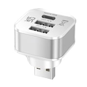 USB Adapter 3 Port USB Extender Quick Charging Multiple Splitter Car Adapter Mobile Power Expansion Connector