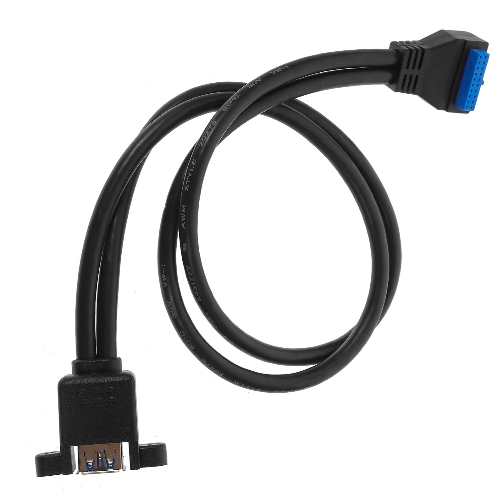 USB Adapter Cable Dual Ports Extension Motherboard Supply Motherboards