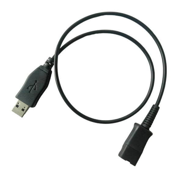 USB Adapter For Quick Disconnects (QD) Wire Headsets Connection To PC Computer