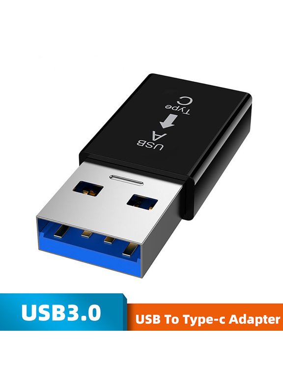 USB Adapters - Type-C Female to USB 3.0 Male Connector, Keychain Designed, Aluminum Shells, Plug & Play, Data Sync & Charging for Smartphone, Laptop, Car, Office, Travel
