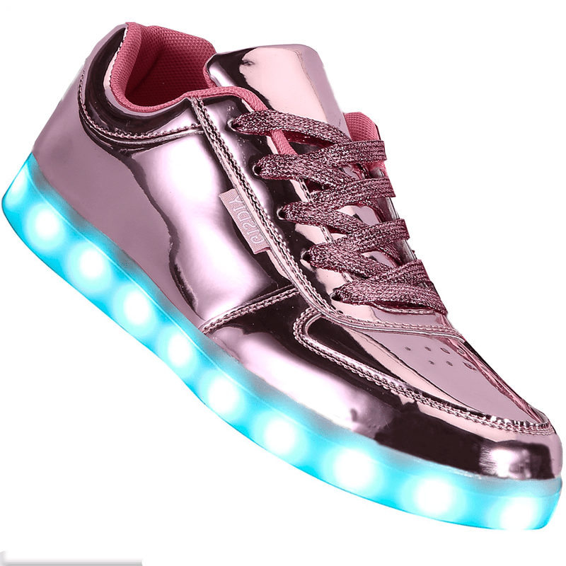 adult flashlight rechargeable shoes Shinmax LED Light Up for Women Men, USB Fiber Optic Glowing Sneakers, Luminous Flashing Shoes for Dancing, Festivals, Parties White Shoe Flashlights