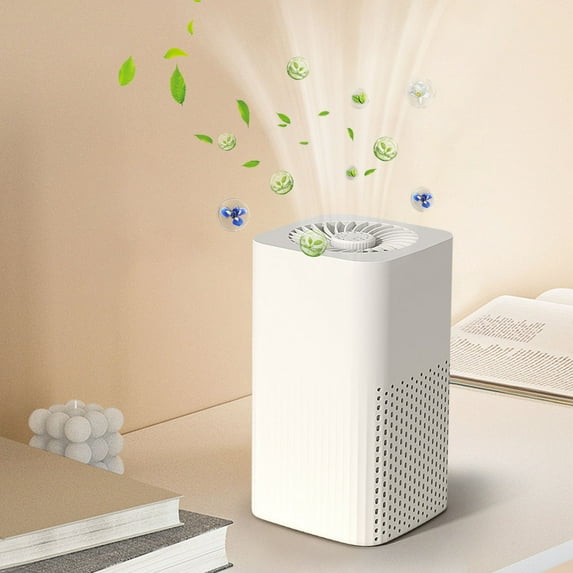 USB Air Cleaner under $5! Kadlawus USB Air Cleanser for Home and Car, Desktop Mini Air Freshener, HEPA Filter with Aromatherapy Diffuser, Quiet Air Filtration for Bedroom Office