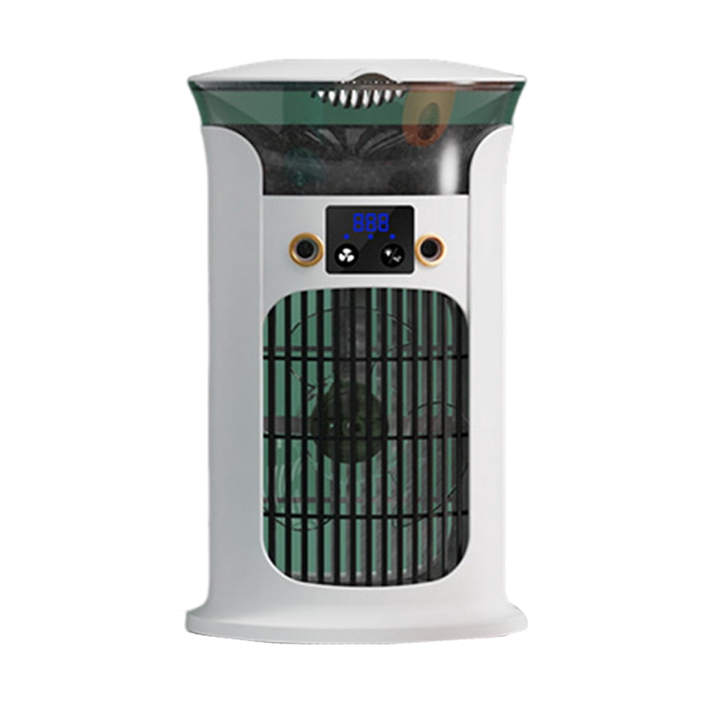 USB Air Conditioning Portable Desktop Cooling 3 Speed Fan with 7 Color LED Light for Own Cooling in Small Space