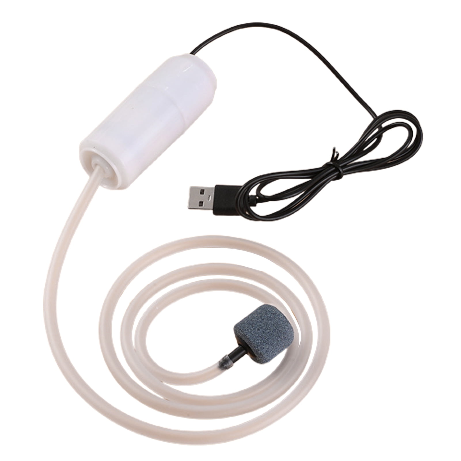 USB Aquarium Air Pump Silent Fish Tank Aerator with Hanging Buckle for