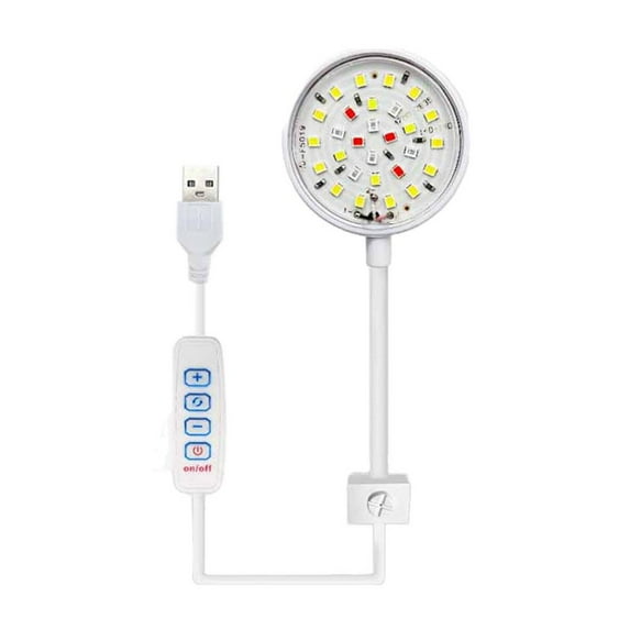 USB Aquarium Clip Light, 33 Inch Adjustable LED Bar with 4 Colors, Energy-Saving Waterproof Fixture for Home Fish Tanks