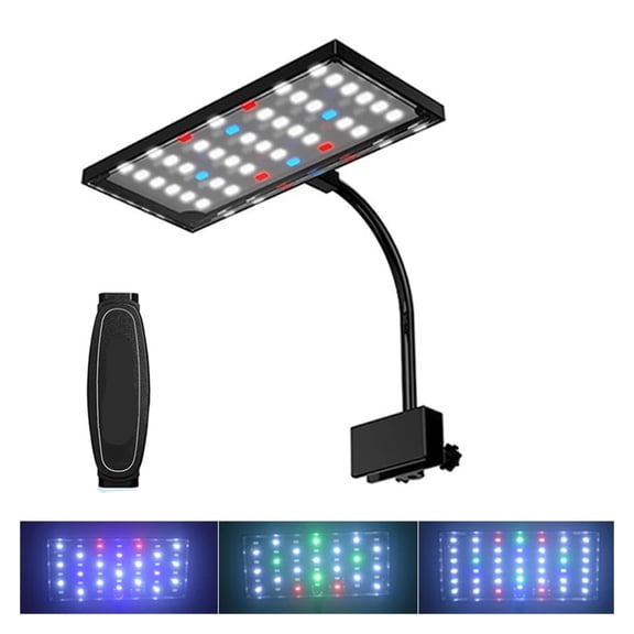 USB Aquarium LED Light Full Spectrum Aquatic Plant Grow Lamp Fish Tank Adjustable Brightness ,Light is Soft