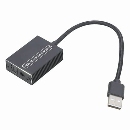 USB Auditory Extractor Converter for TV PC Laptop to Optical Spdif Toslink and 3.5mm Auditory Adapter