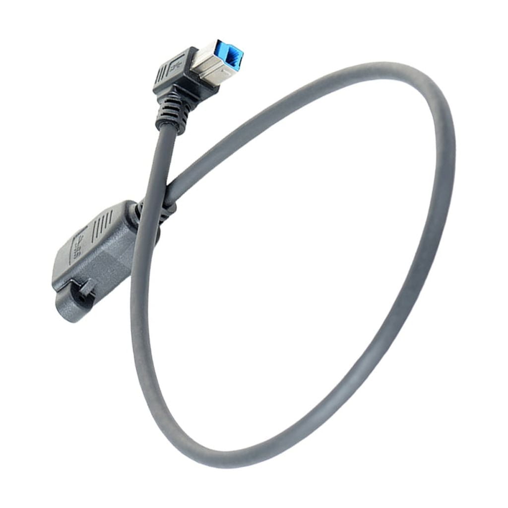 USB B 3.0 Right Angle Back Panel Extension 0.5m Cable Adapter Supports ...