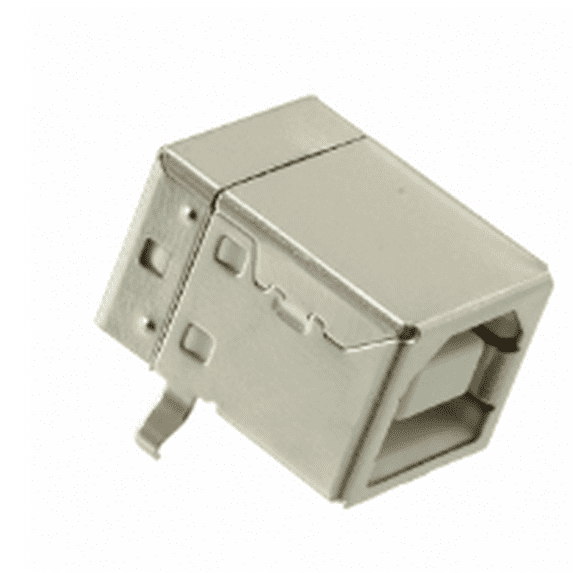 USB-B-S-S-W-TH Connector Receptacle USB2.0 Type B 4 Position Right Angle